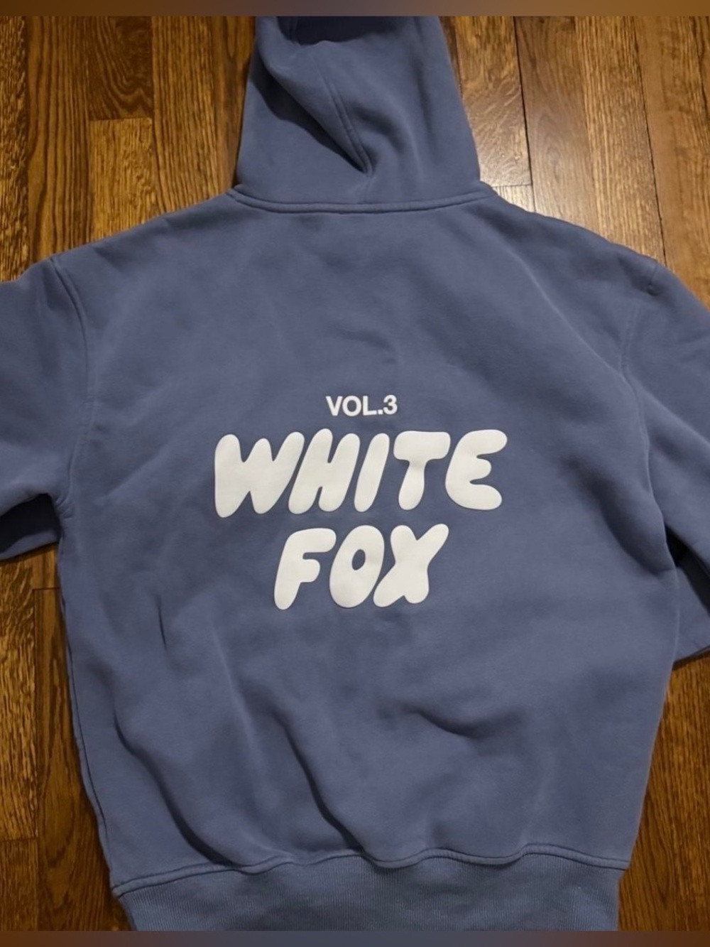 White Fox Boutique Blue Hoodie & Shorts Set - Picture 3 of 7